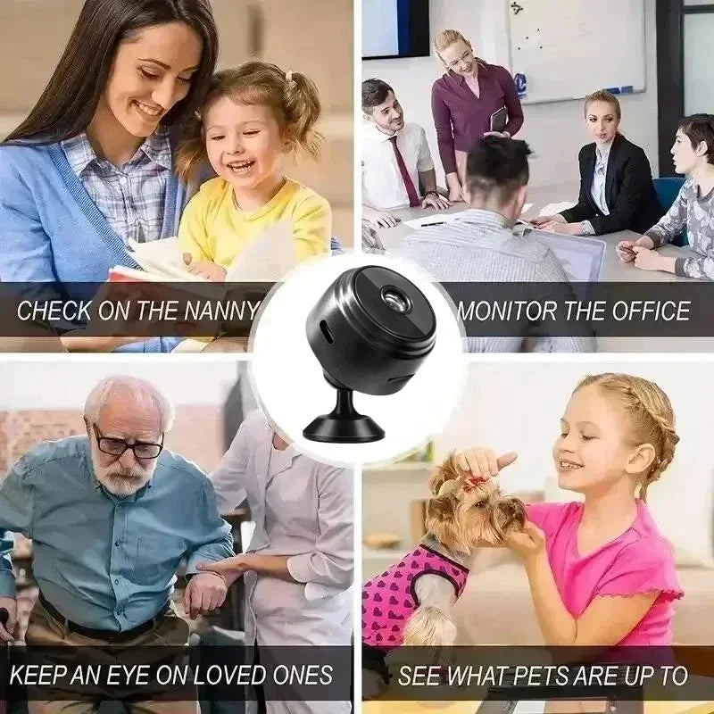 A9 Mini WiFi Security Camera | 1080P HD Wireless Indoor & Outdoor Surveillance Camera with Motion Detection & Remote Monitoring
