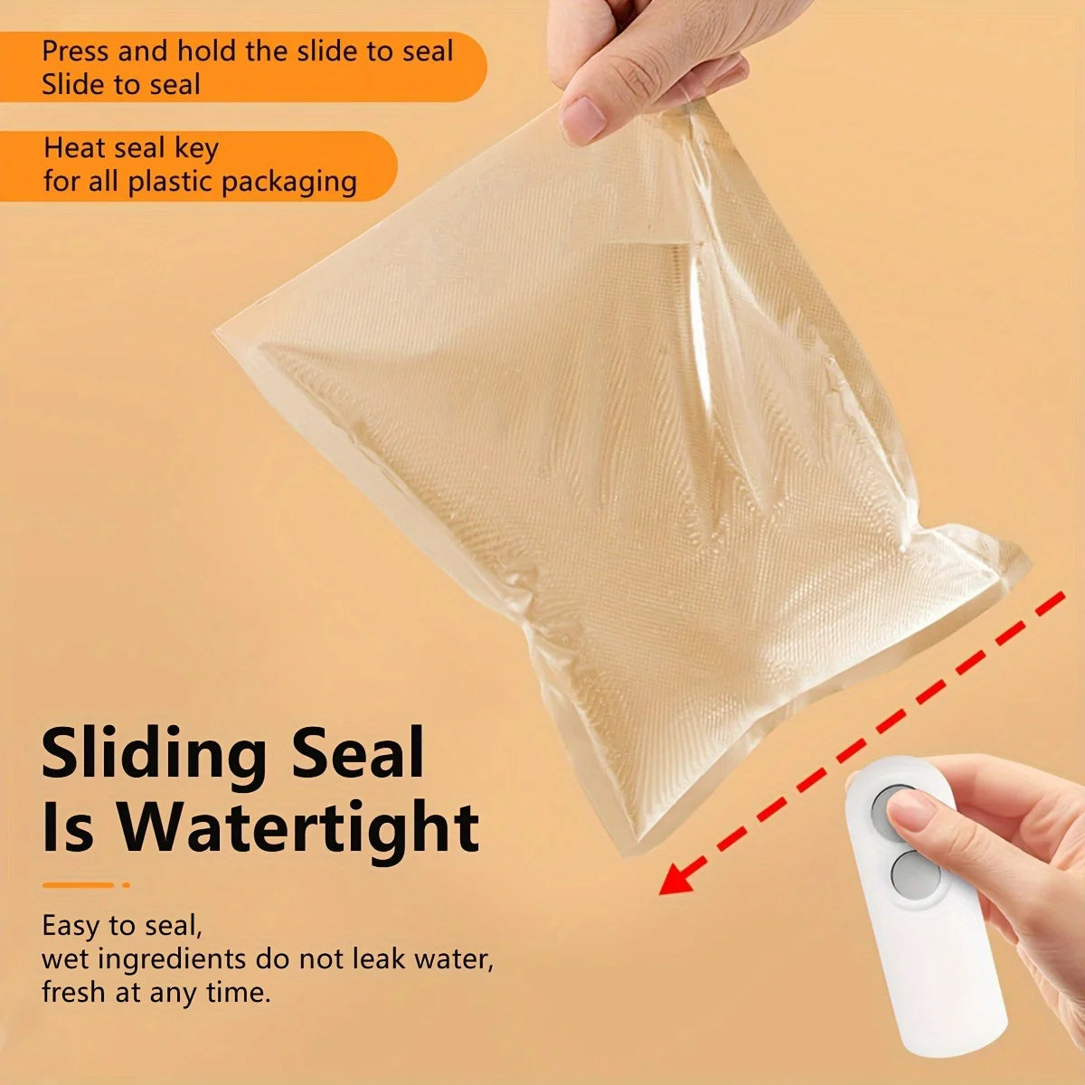 2-in-1 Mini Heat Sealing Machine | USB Rechargeable Handheld Food Bag Sealer & Cutter for Snacks, Chips & Fresh Storage.