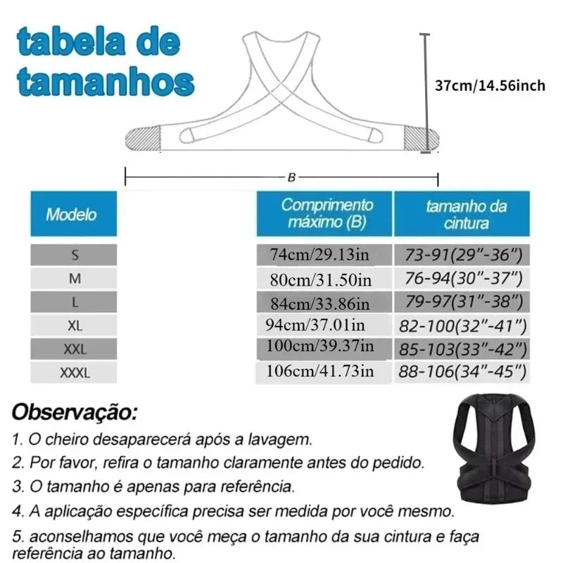 Adjustable Posture Corrector Back Brace | Shoulder & Lumbar Support Belt for Men & Women | Back Support for Daily Use