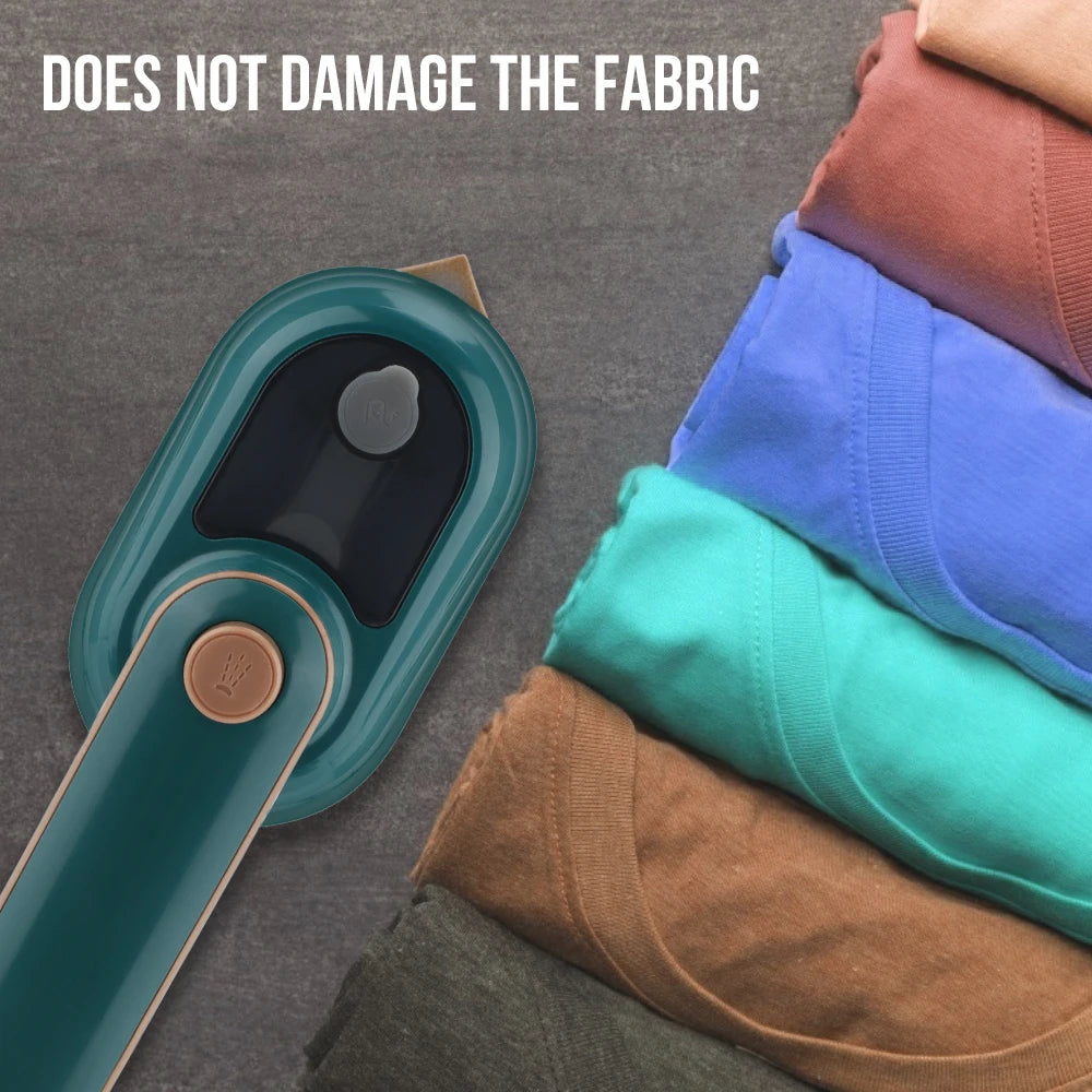 Portable Handheld Garment Steamer & Mini Steam Iron | Electric Travel Clothes Steamer for Quick Wrinkle Removal at Home & Travel